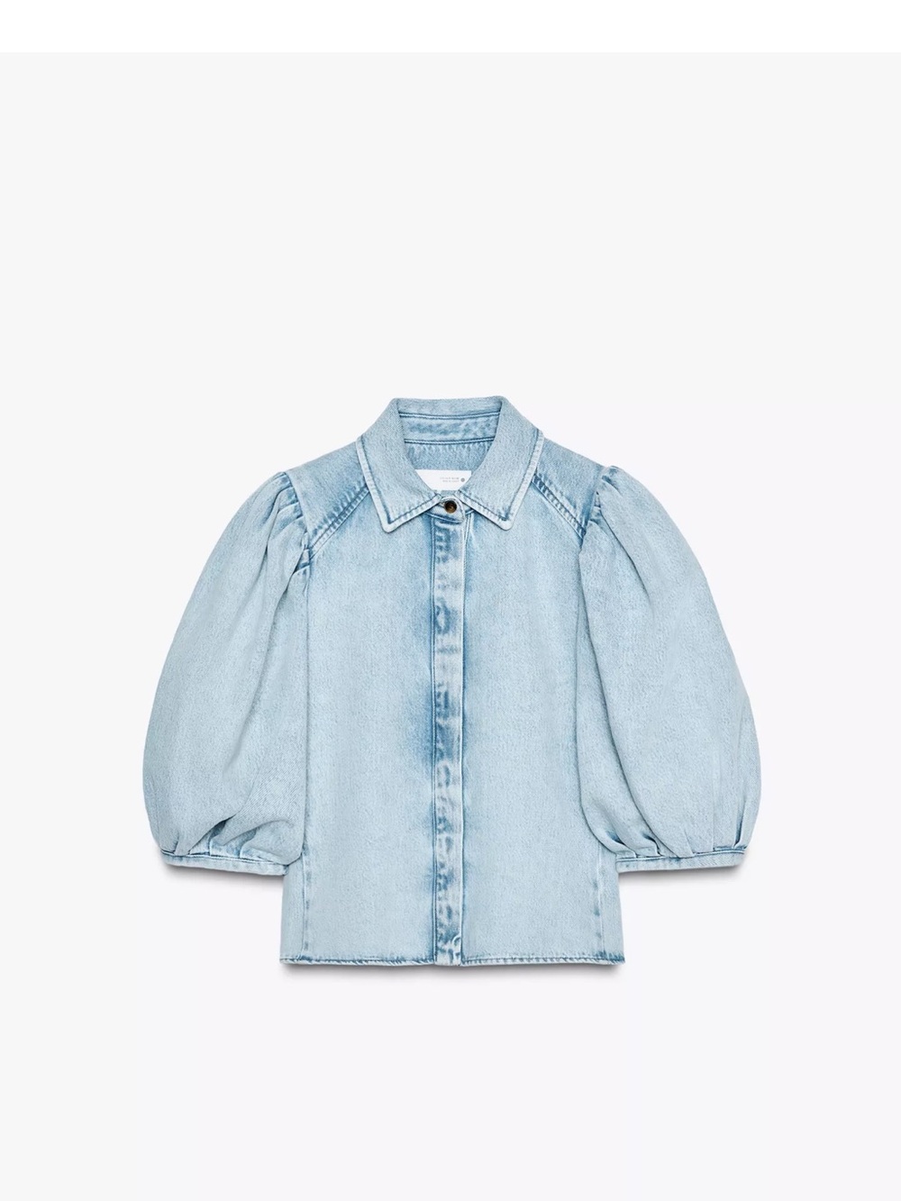 Zara Denim Shirt Blouse